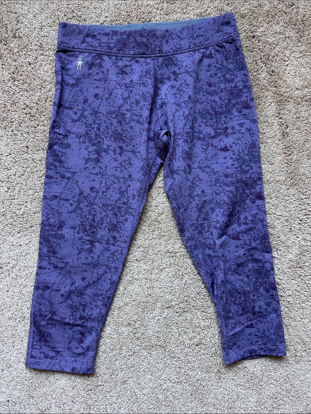 Smartwool Purple Splatter Capri Leggings
